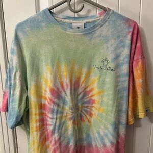 Simply Southern Turtle Blue Green Tie-Dye Tee